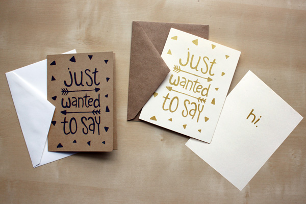 Card Hi Creative Work