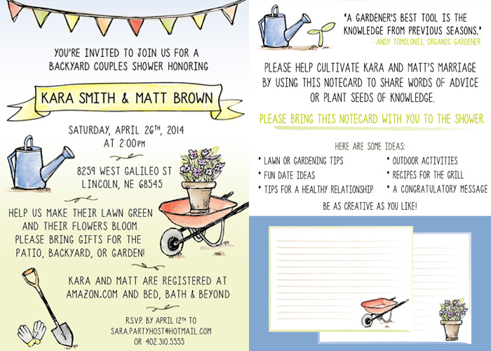 Shower Invitation Graphic Design