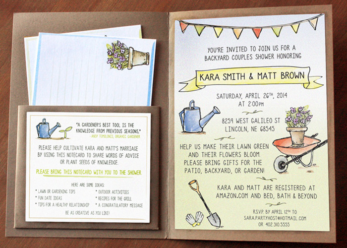 Shower Invitation Graphic Design